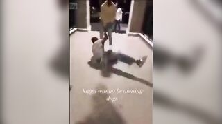Man Abusing his Dog gets Karma. He is Dragged like a Dog by Gang