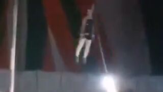Female Circus Performer Strangles on the Ropes in Fatal Freak Accident. Continues to Circle Audience