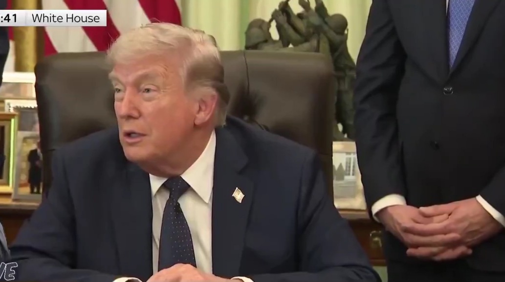 Reporter: “Are you angry at China for sending weapons to Iran?”