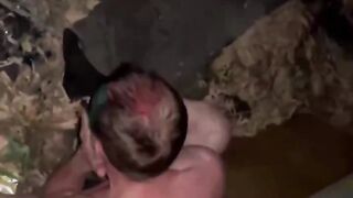 Russian "Muscle" in Mob makes Kid Wash Himself in Paint after Brutal Beating