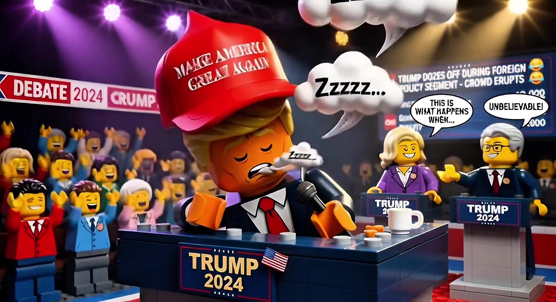 Trump Lego Video - Donny Donny Nap
