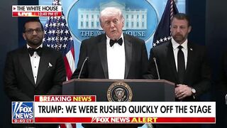 President Trump says he “fought like hell” to stay at the White House Correspondents’