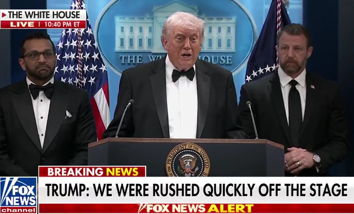 President Trump says he “fought like hell” to stay at the White House Correspondents’