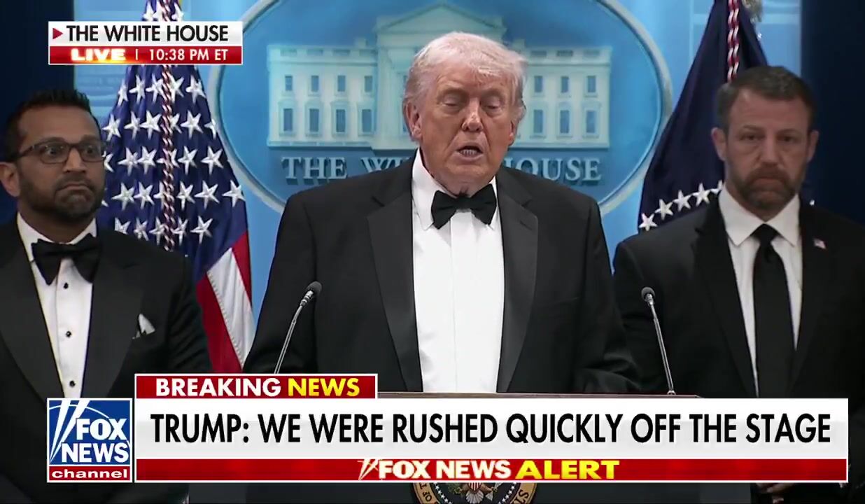 PRESIDENT TRUMP: “The man has been captured. They’re going to his apartment
