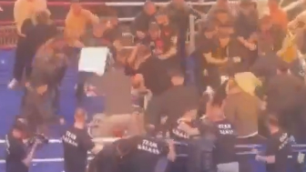 Turkish fans attacked a Russian boxer after he defeated their fighter