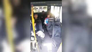 These Bus Passengers will be Gone in Seconds...Crash Rips it in Half