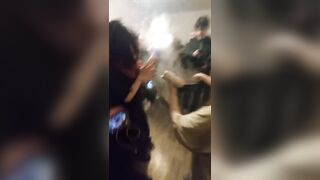 Complete Psycho throws Scalding Hot Water on Kid at Party...Watch