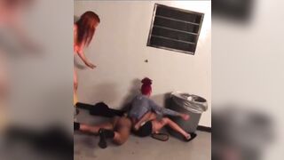Strippers Fight it Out in the Locker Room