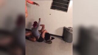 Strippers Fight it Out in the Locker Room