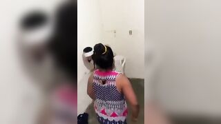 Cartel Smacks Girl's Butt until its Bright Red