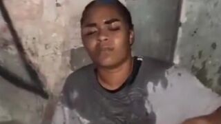 Woman gets Beaten with 2x4 then has her Head Shaved for Punishment
