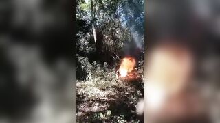 Man goes out to Nature, and Records his Death by Fire (Graphic)