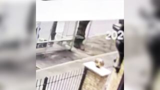 Tough Guy beats an Elderly Woman to near Death at the Bus Stop