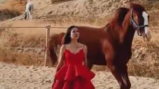 Instagram Influencer Quickly Finds Out Horses don't Give a Fuc*