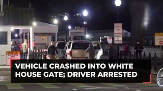 US: Vehicle crashed into White House gate, driver arrested