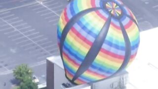 Hot air balloon slams into casino in California