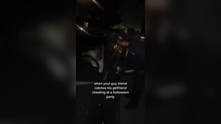 Caught Cheating out in Car with her Bf's Friend and then She Smiles about It