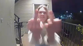 Oregon neighbours share video of a woman harrassing them in their apartment building