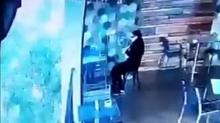 Woman sitting in Coffee Shop decides to Jump to Her Death