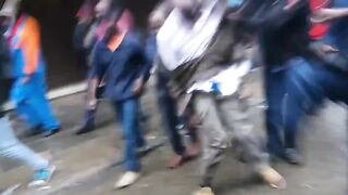Kenyan Thief is Beaten by Mob while Defecating Himself