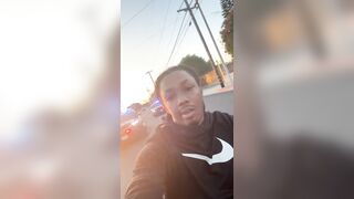 Man records a chase with police as they are required to wait until he runs out of gas