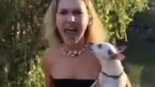 Crazy Karen the Trespasser Loses her Mind on Landowner (I Feel Bad for the Dog)