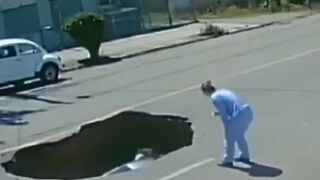 That is not a Shadow, that's a Hole in the Road..Watch This