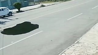 That is not a Shadow, that's a Hole in the Road..Watch This