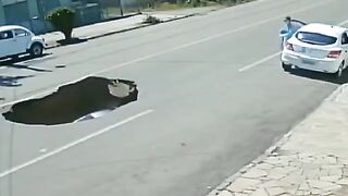 That is not a Shadow, that's a Hole in the Road..Watch This