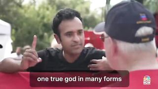 VIVEK IS DEMONIC: "Jesus is A son of God but Jesus is not THE son of God. Jesus is A way to heaven but not THE way to heaven."