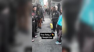 People LINE UP in Kensington, Pennsylvania for free samples of Fentanyl…