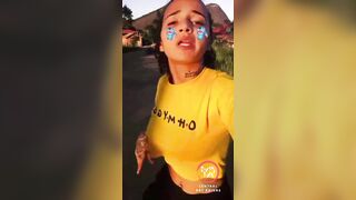 Loud mouth bitch punished for posting a threatening video on fb