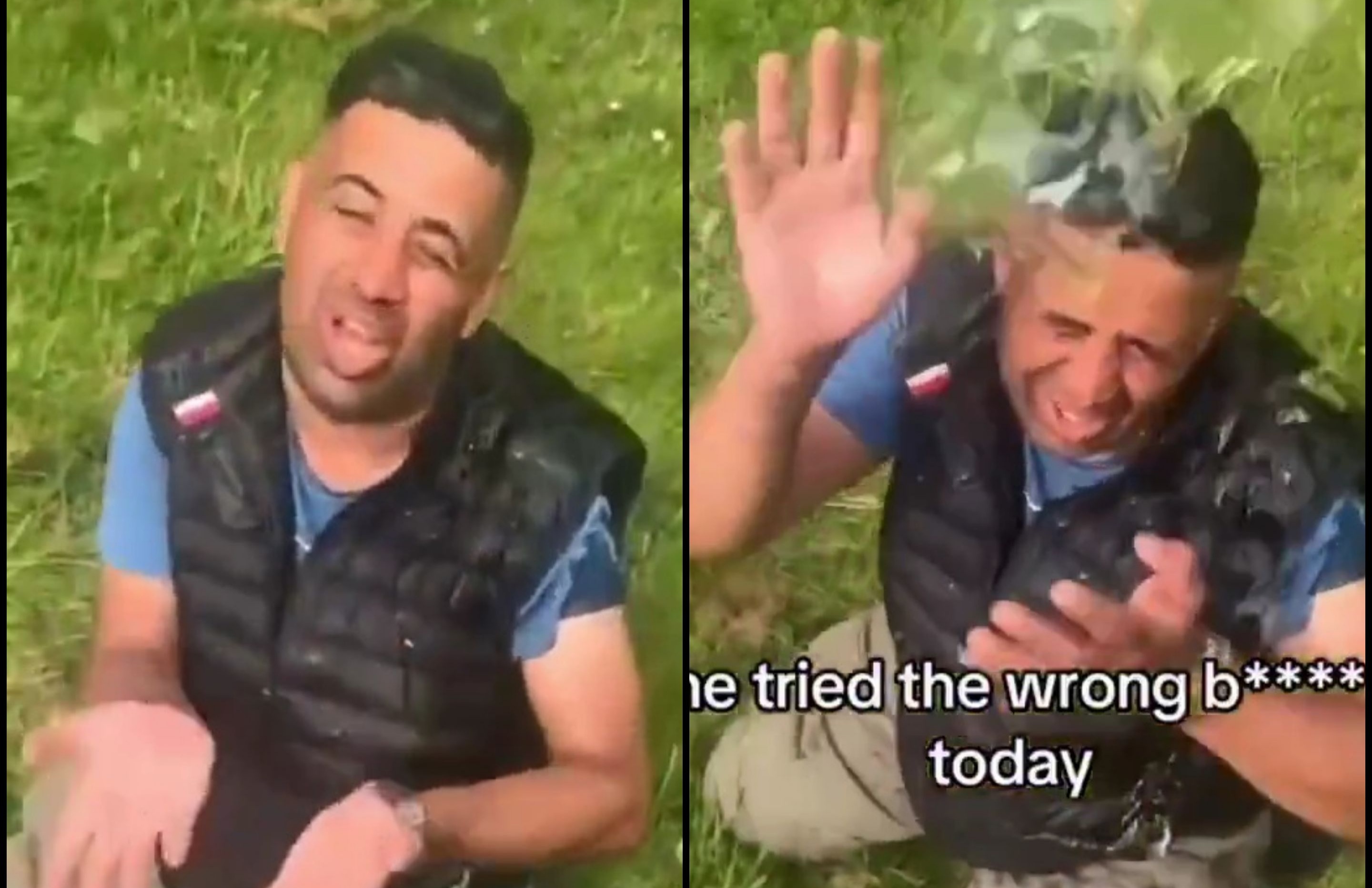 Invader sexually harassed the wrong girl in the park.