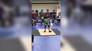 Weight Lifter looks like He Breaks his Neck the Way his Head Lands