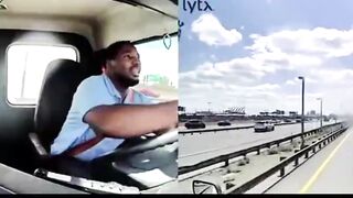 Dashcam video shows United Airlines flight striking truck during landing at Newark AP