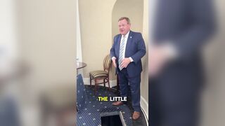 Rep. Tim Moore Reveals Sealed Staircase in Capitol's Lincoln Room
