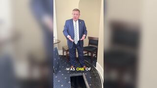 Rep. Tim Moore Reveals Sealed Staircase in Capitol's Lincoln Room