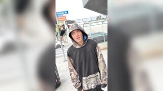 A homeless woman was accused of being an undercover cop