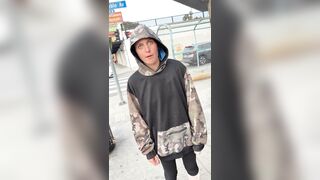 A homeless woman was accused of being an undercover cop
