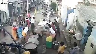 (See Description) Death by Boiling Porridge..He Jumps into a Boiling Pot that is so Hot No One can help him