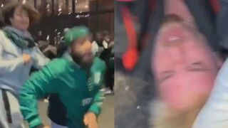 Boston Celtics fans jumped a 76ers supporter right after losing Game 7