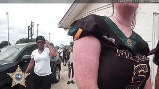 Florida mom’s heated arrest after she allegedly kicked child at youth football game