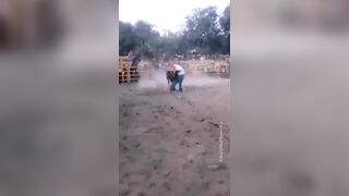 Bro took down a bull like it was nothing