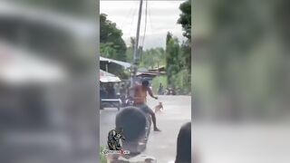 Philippines. 2 Men try Charging Soldier Armed with M-16. Last Moments of their Lives