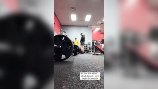 Whoops! Girl with Big Boobs has an "Accident" at the Gym
