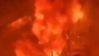 Bator, Mongolia: Fuel Tanker Explodes leaving 6 Dead..Shock to the People Recording