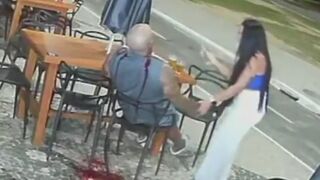 Brutal: Man Enjoying Dinner with Girlfriend is Shot Dead Point Blank in Front of Her (Watch until End)