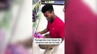 Mental Patient Pretending to be a Man .. .Harasses Store Employee over Not Having Tampons for "Men"