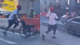 Doing all that to a guy with one leg ...