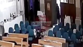 BREAKING: Terrifying Moment Gunmen Storm Church During Sunday Mass Killing One.
